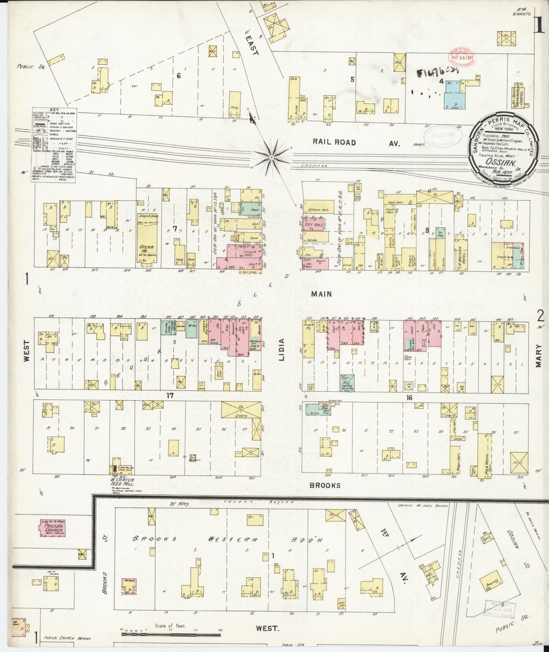 ๐ Ossian, Iowa Turns 175 โ See the Townโs Story Through Its Vintage Sanborn Maps