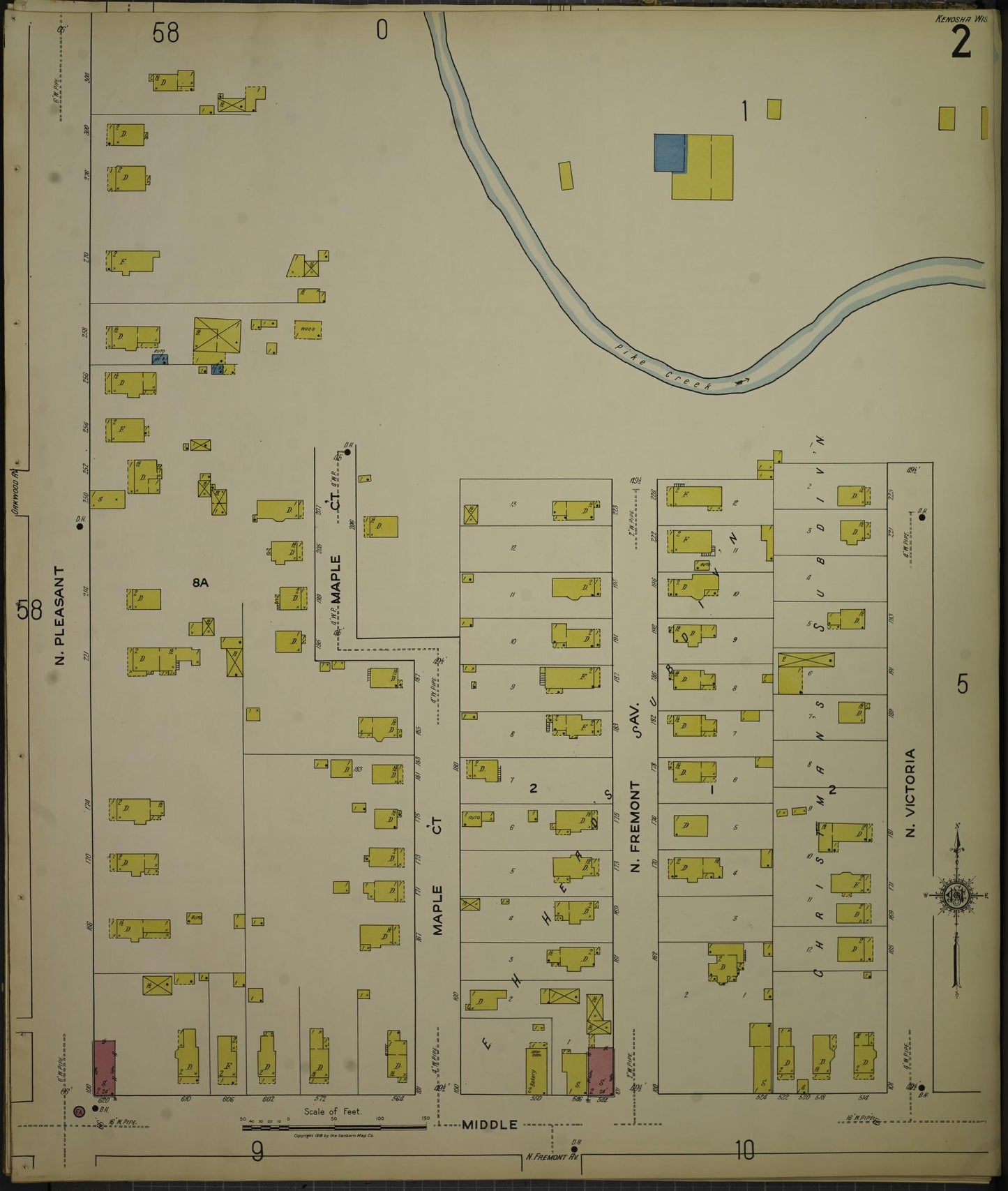 Sanborn Fire Insurance Map from Kenosha, Kenosha County, Wisconsin. (1918), Sheet 6