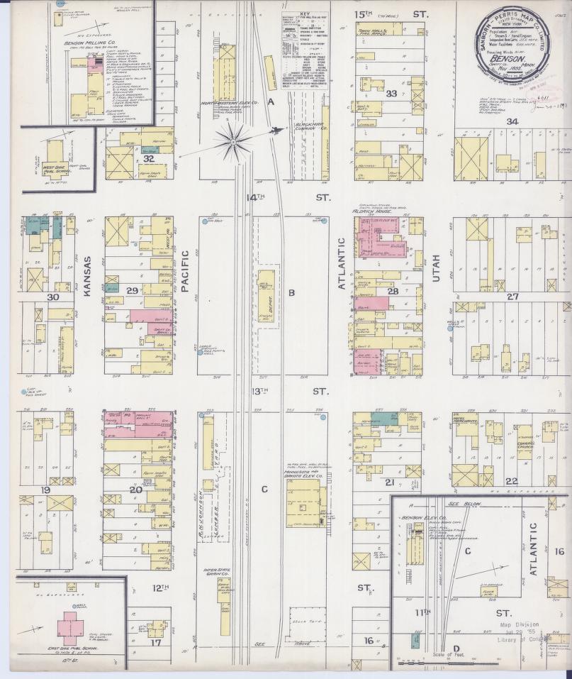 Sanborn Fire Insurance Map from Benson, Swift County, Minnesota. (1892) – Map View