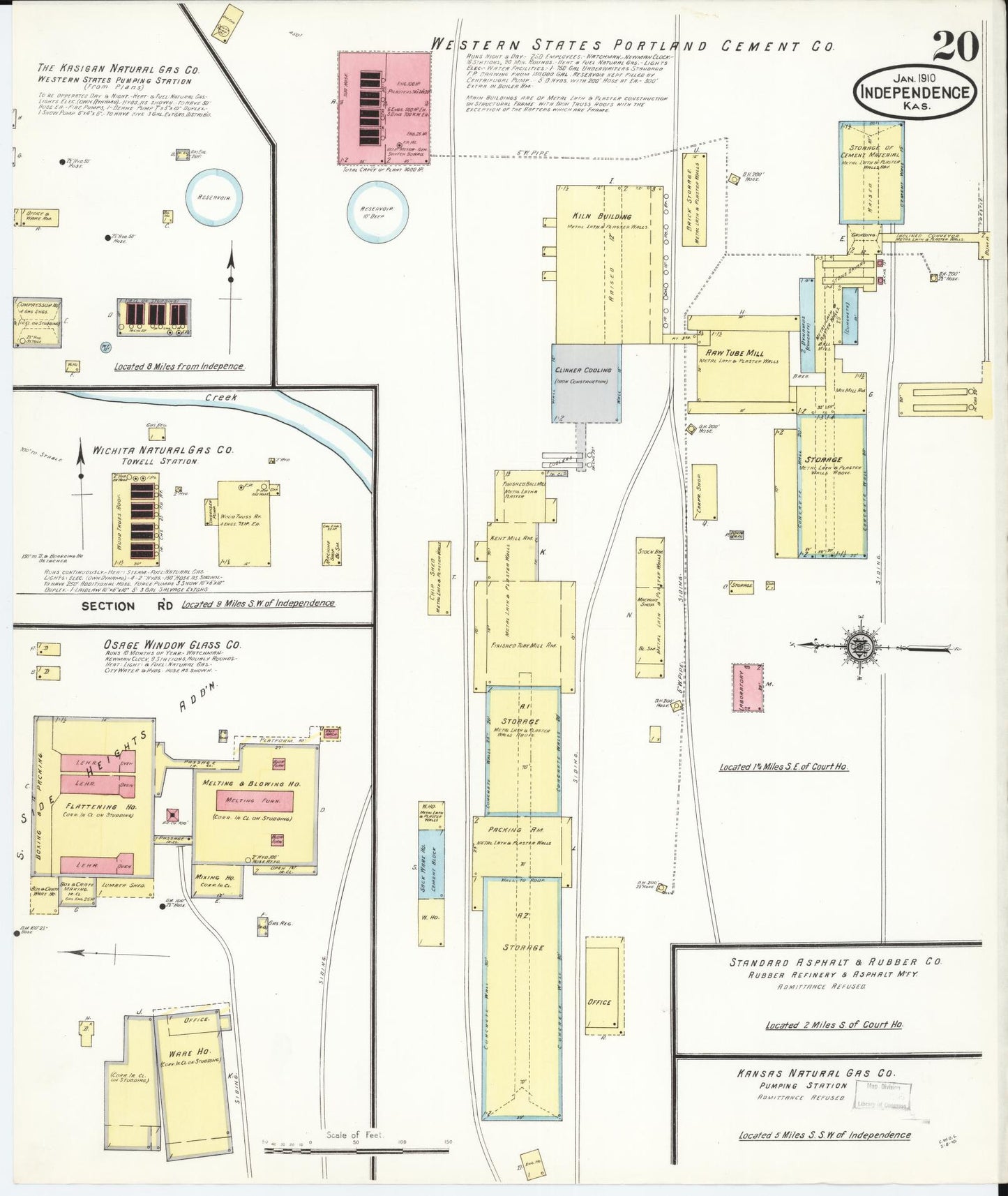 Sanborn Fire Insurance Map from Independence, Montgomery County, Kansas (1910), Sheet #0020 - Complete Map Set gallery image, historic Sanborn map, vintage wall art, Kansas Kansas