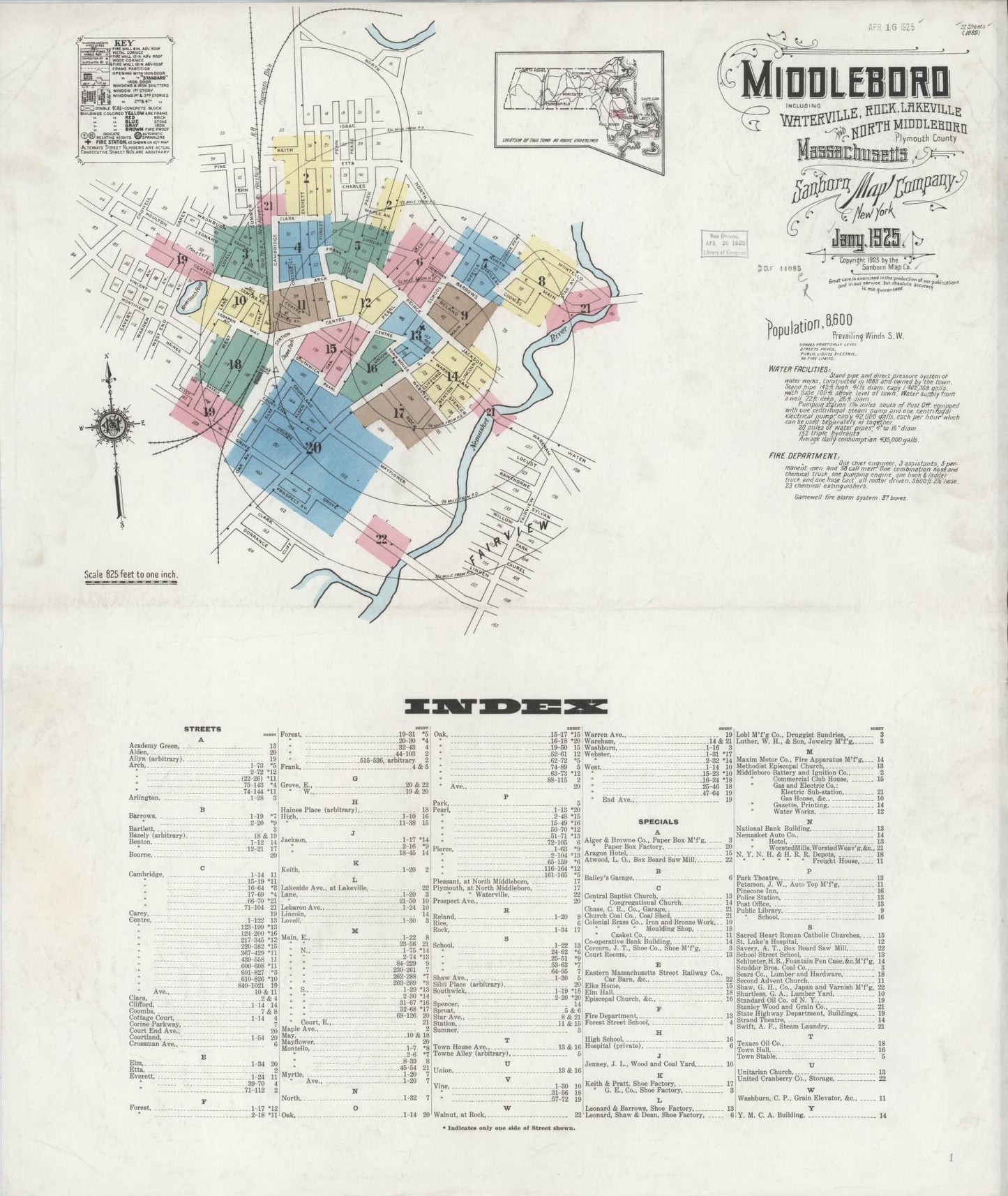 Sanborn Fire Insurance Map from Middleboro, Plymouth County, Massachusetts (1912), Sheet #0020 - Complete Map Set gallery image, historic Sanborn map, vintage wall art, Massachusetts Massachusetts