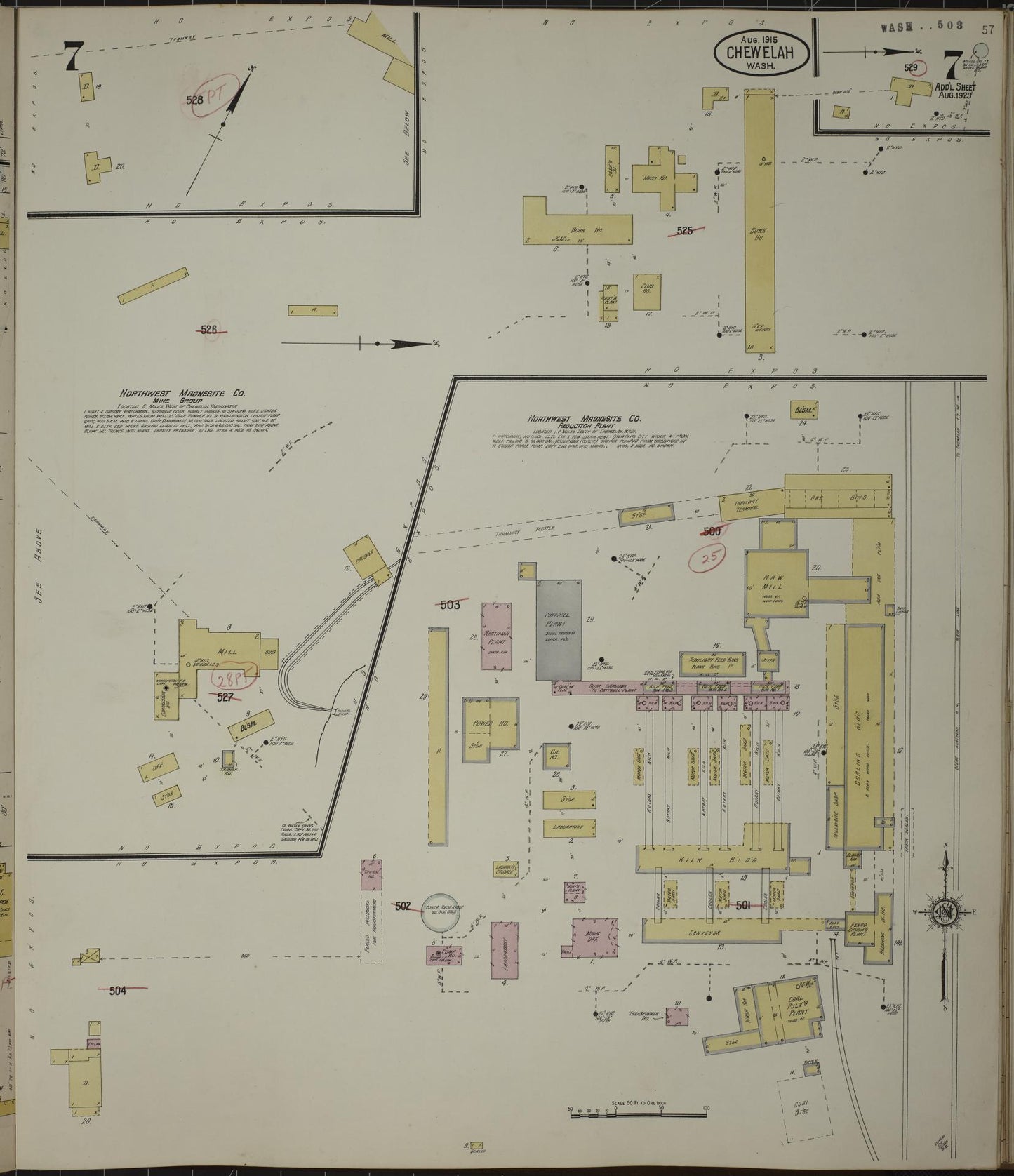 Sanborn Fire Insurance Map from Chewelah, Stevens County, Washington (1932), Sheet #0007 - Historic Sanborn Fire Insurance Map Print, vintage old map wall art, antique decor, genealogy gift, Washington Washington map