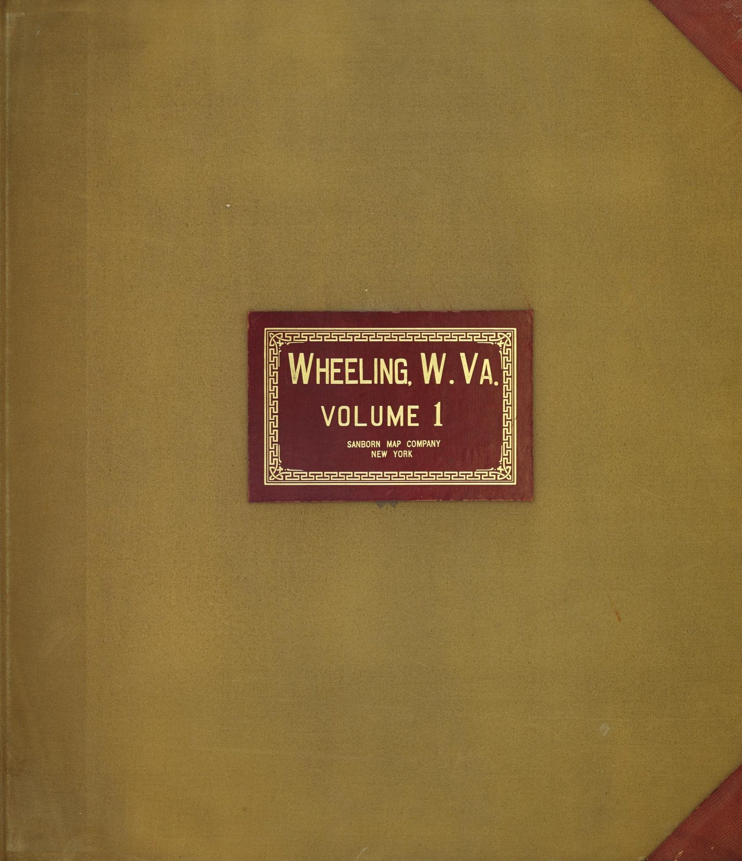Sanborn Fire Insurance Map from Wheeling, Ohio County, West Virginia (1950), Sheet #0001 - Historic Sanborn Fire Insurance Map Print, vintage old map wall art, antique decor, genealogy gift, Wheeling Ohio map