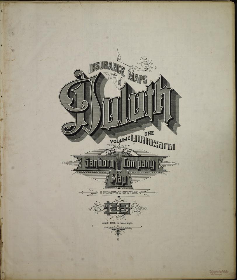 Sanborn Fire Insurance Map from Duluth, Saint Louis County, Minnesota. (1908) – Map View