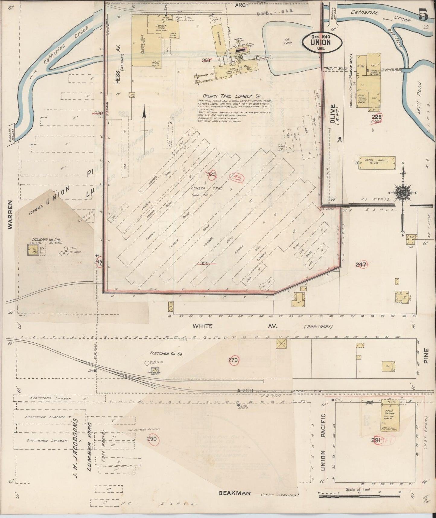 Sanborn Fire Insurance Map from Union, Union County, Oregon (1930), Sheet #0005 - Complete Map Set gallery image, historic Sanborn map, vintage wall art, Oregon Oregon