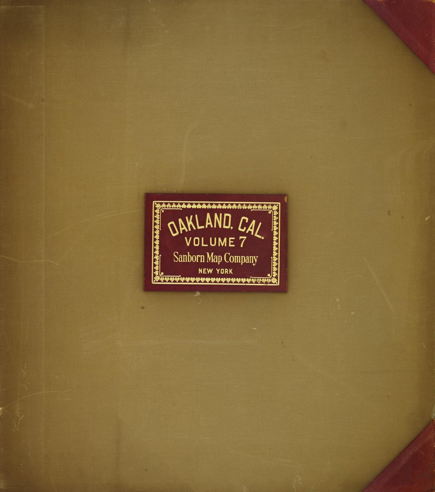 Sanborn Fire Insurance Map from Oakland, Alameda County, California (1951), Sheet #0001 - Complete Map Set gallery image, historic Sanborn map, vintage wall art, California California