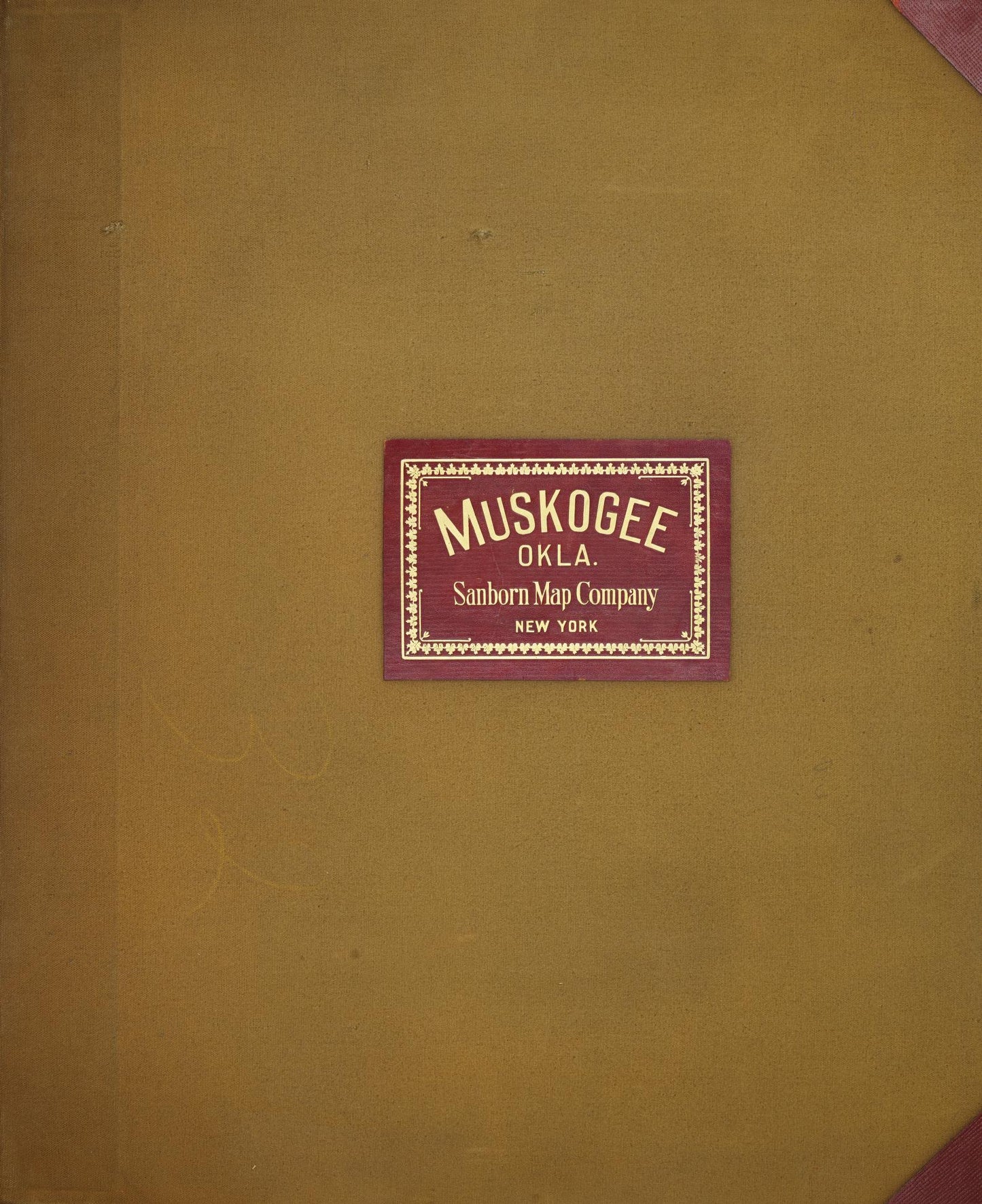 Sanborn Fire Insurance Map from Muskogee, Muskogee County, Oklahoma (1951), Sheet #0001 - Historic Sanborn Fire Insurance Map Print, vintage old map wall art, antique decor, genealogy gift, Oklahoma Oklahoma map