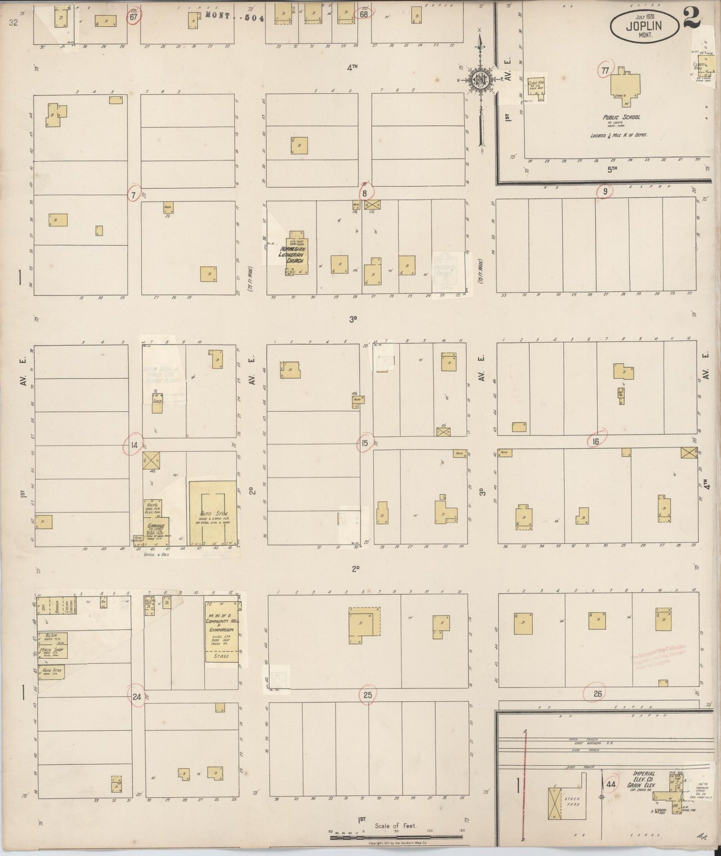 Sanborn Fire Insurance Map from Joplin, Liberty County, Montana (1930), Sheet #0002 - Complete Map Set gallery image, historic Sanborn map, vintage wall art, Montana Montana