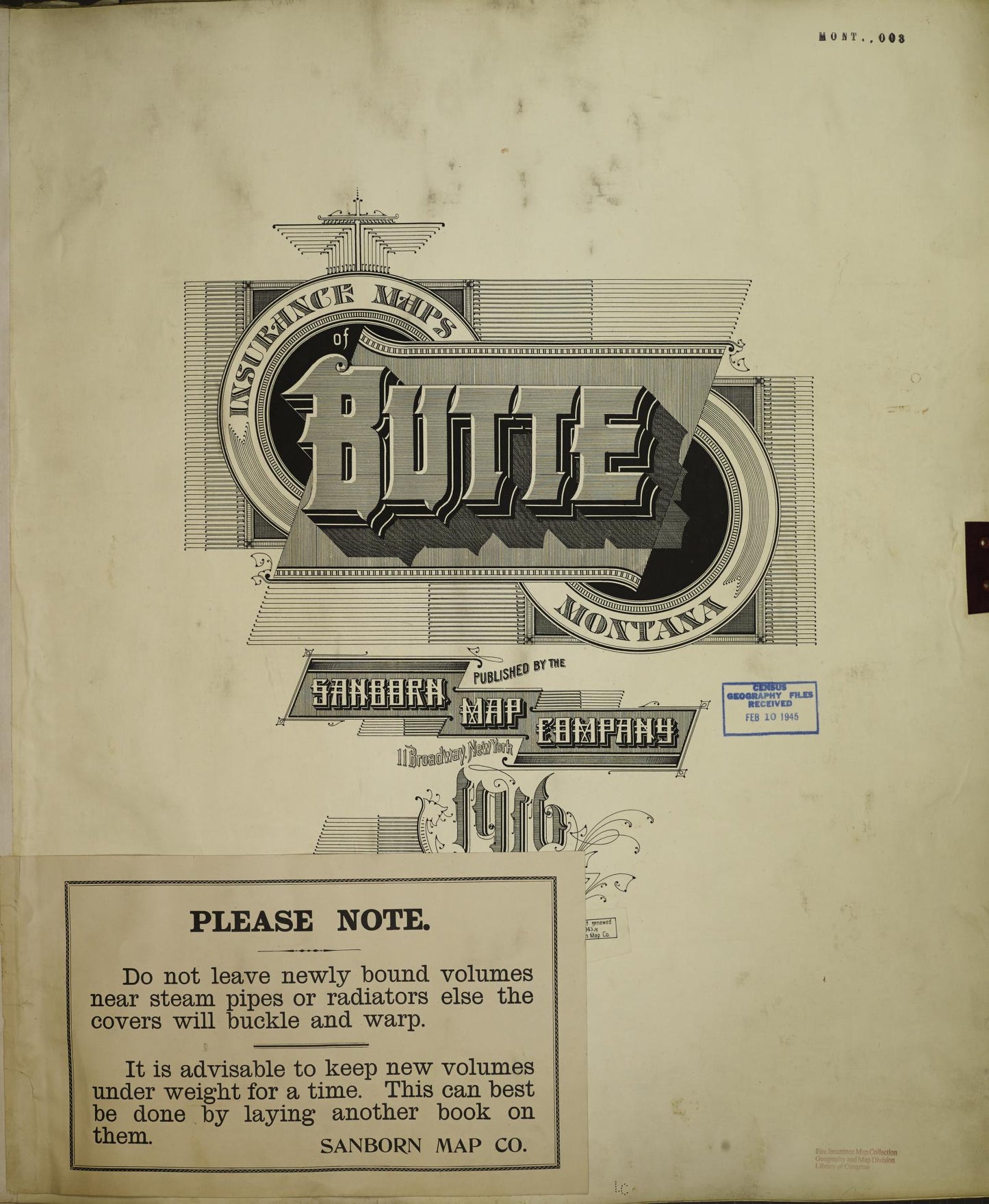 Sanborn Fire Insurance Map from Butte, Silver Bow County, Montana. (1951) – Historic Sanborn Fire Insurance Map Print