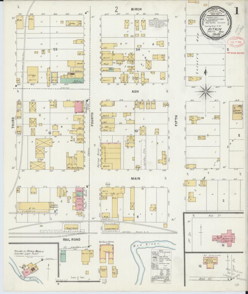 Sanborn Fire Insurance Map from Aitkin, Aitkin County, Minnesota. (1898) – Map View