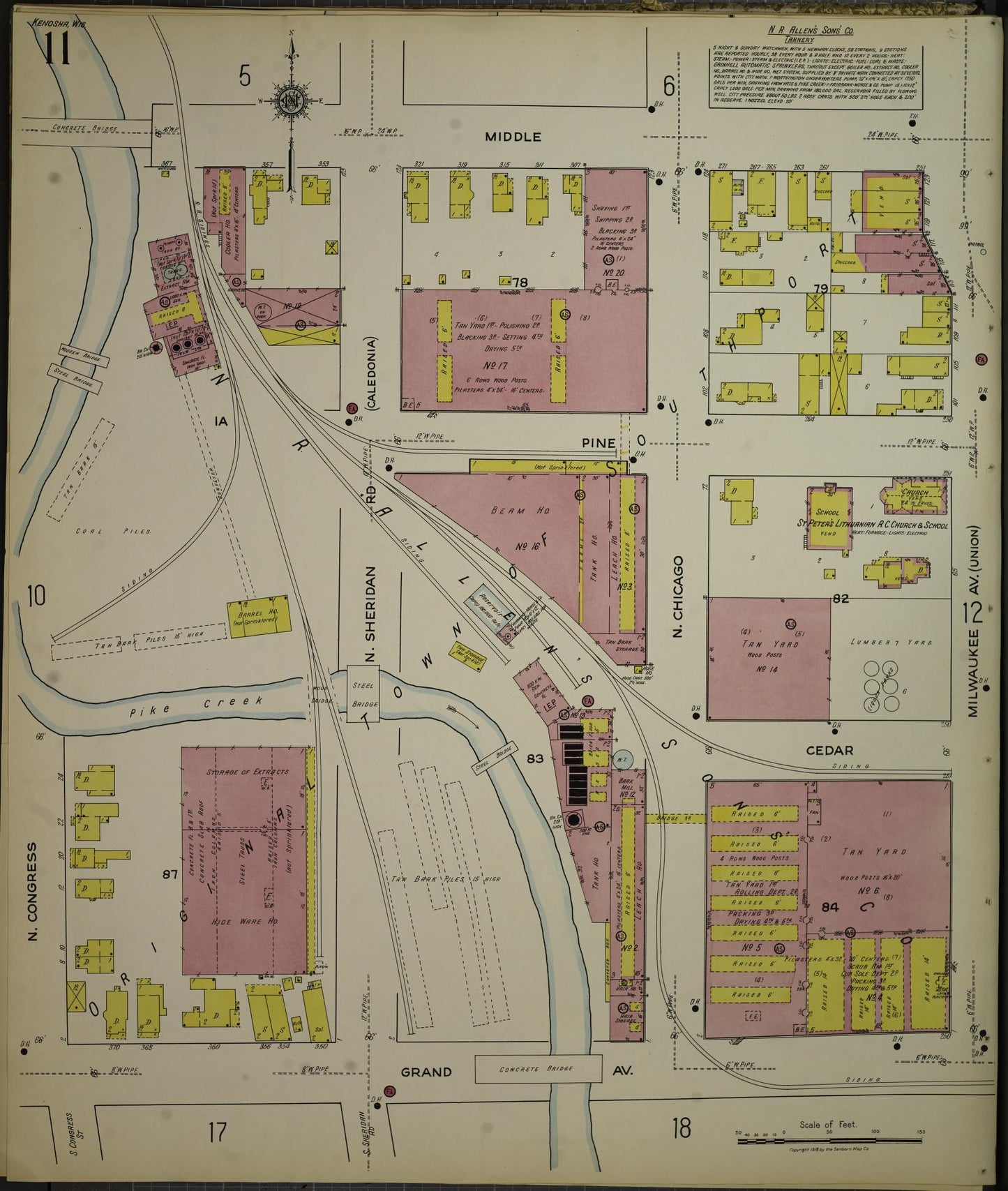 Sanborn Fire Insurance Map from Kenosha, Kenosha County, Wisconsin. (1918), Sheet 15