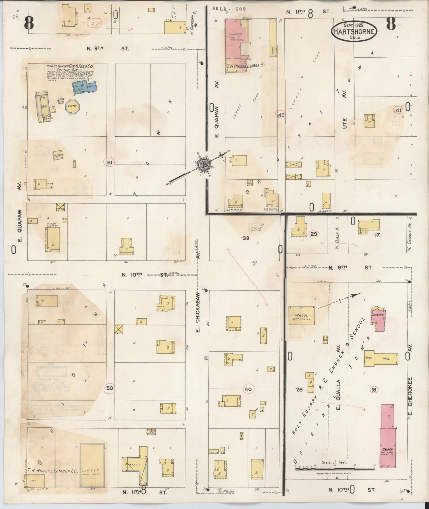 Sanborn Fire Insurance Map from Hartshorne, Pittsburg County, Oklahoma (1937), Sheet #0008 - Historic Sanborn Fire Insurance Map Print, vintage old map wall art, antique decor, genealogy gift, Oklahoma Oklahoma map