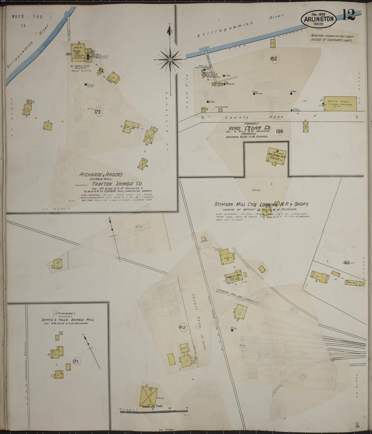 Sanborn Fire Insurance Map from Arlington, Snohomish County, Washington (1940), Sheet #0012 - Complete Map Set gallery image, historic Sanborn map, vintage wall art, Washington Washington