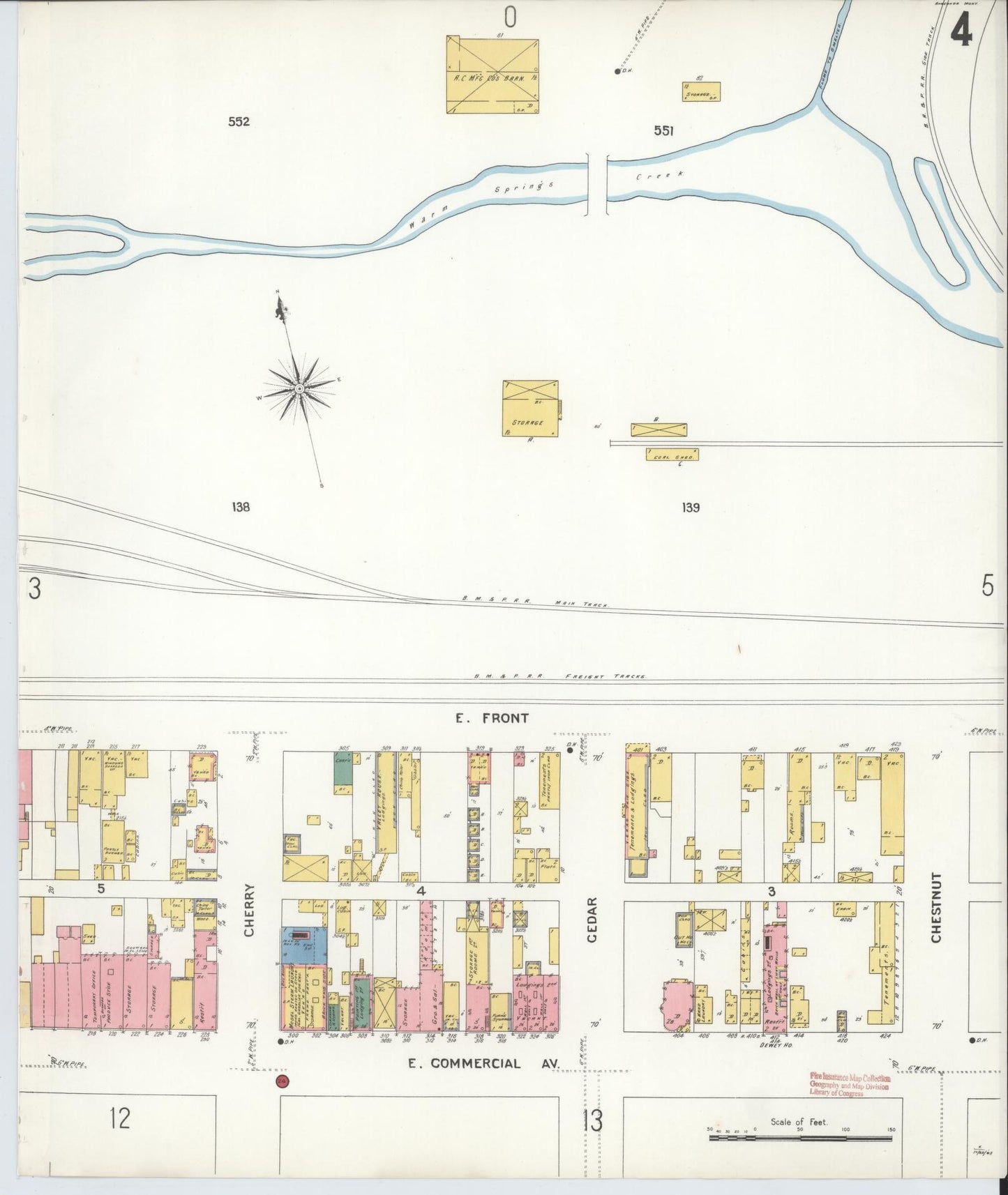 Sanborn Fire Insurance Map from Anaconda, Deer Lodge County, Montana (1903), Sheet #0004 - Historic Sanborn Fire Insurance Map Print, vintage old map wall art, antique decor, genealogy gift, Montana Montana map