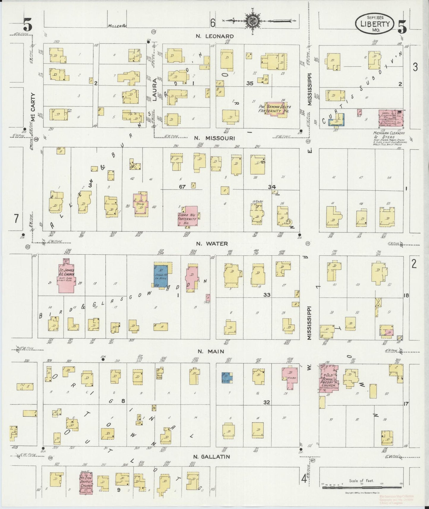 Sanborn Fire Insurance Map from Leadwood, Saint Francois County, Missouri (1927), Sheet #0005 - Historic Sanborn Fire Insurance Map Print, vintage old map wall art, antique decor, genealogy gift, Missouri Missouri map