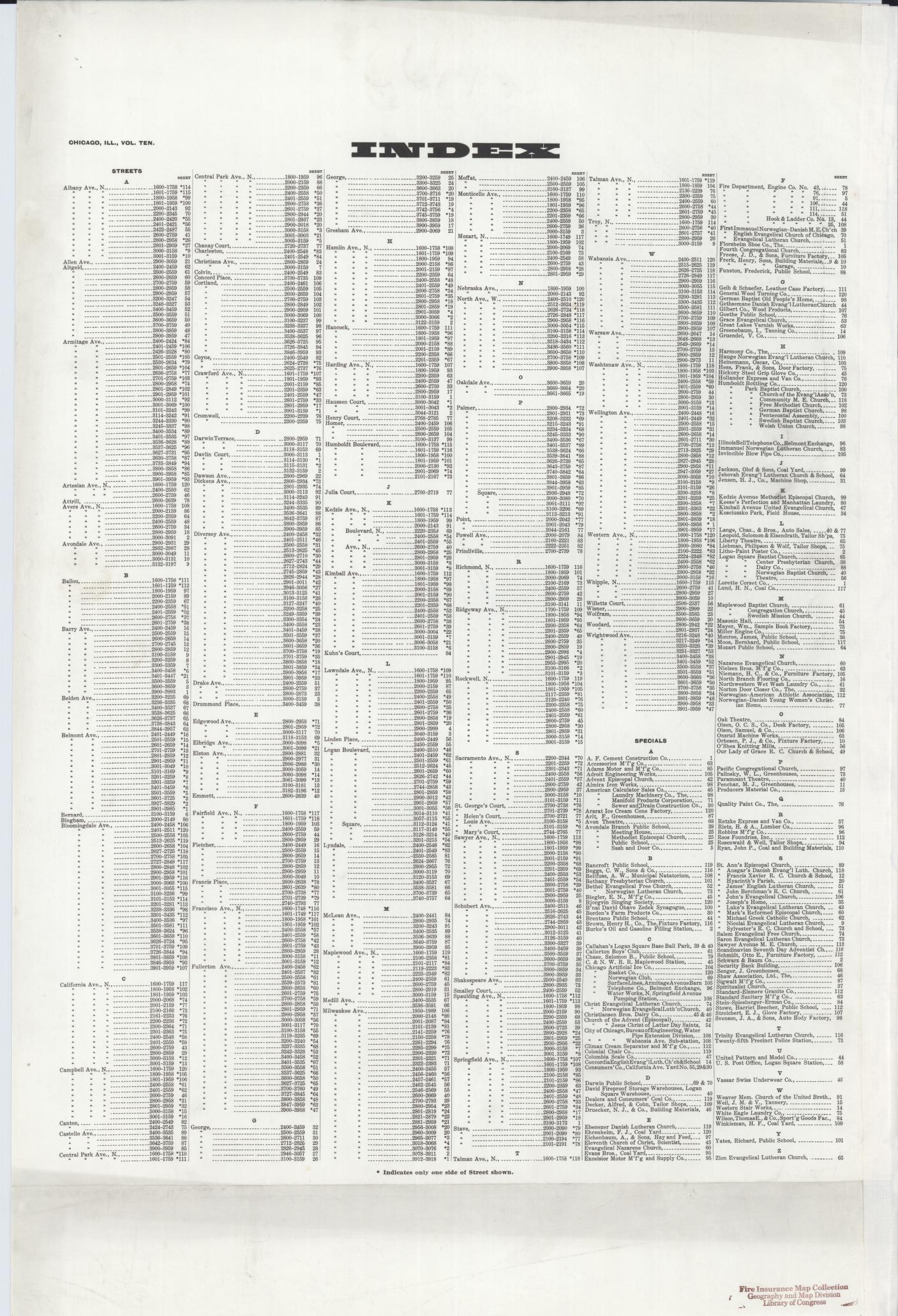 Sanborn Fire Insurance Map from Chicago, Cook County, Illinois. (1921), Sheet 1 – Historic Sanborn Fire Insurance Map Print