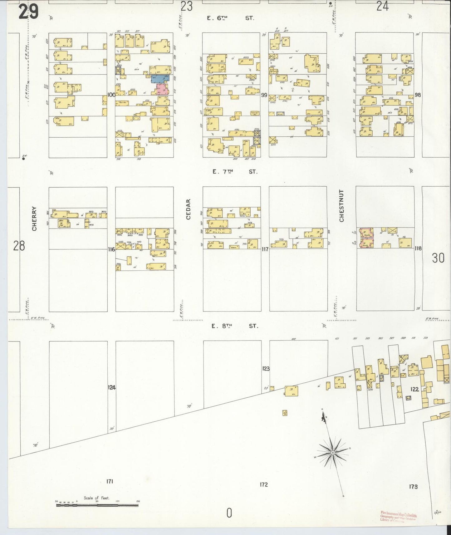 Sanborn Fire Insurance Map from Anaconda, Deer Lodge County, Montana (1903), Sheet #0029 - Historic Sanborn Fire Insurance Map Print, vintage old map wall art, antique decor, genealogy gift, Montana Montana map