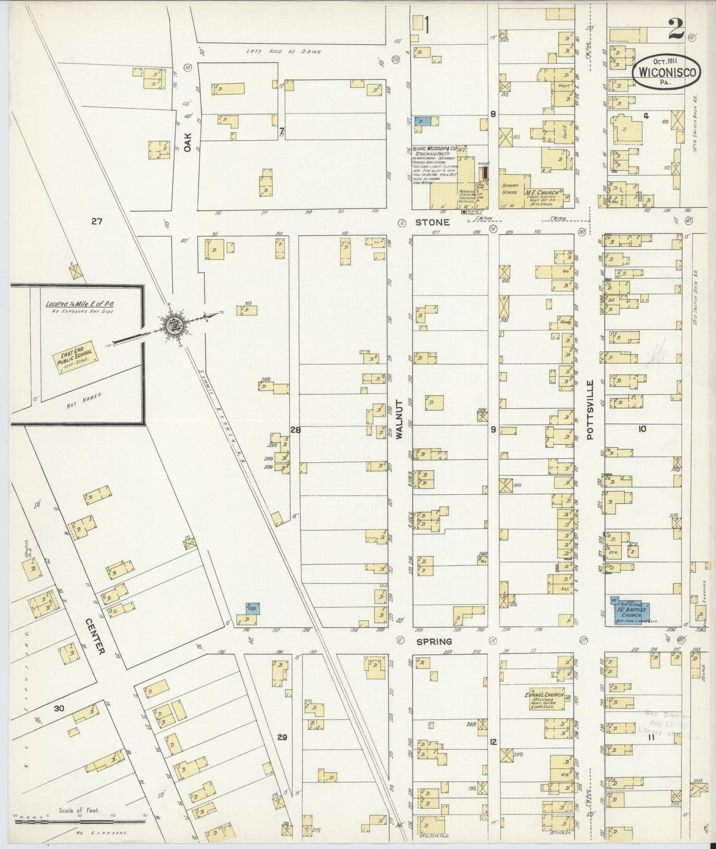 Sanborn Fire Insurance Map from Wiconisco, Dauphin County, Pennsylvania (1911), Sheet #0002 - Complete Map Set gallery image, historic Sanborn map, vintage wall art, Pennsylvania Pennsylvania