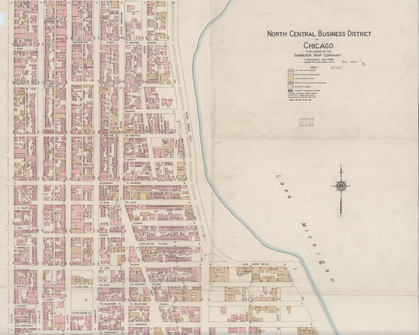 Sanborn Fire Insurance Map from Chicago, Cook County, Illinois. (1927), Sheet 1 – Historic Sanborn Fire Insurance Map Print