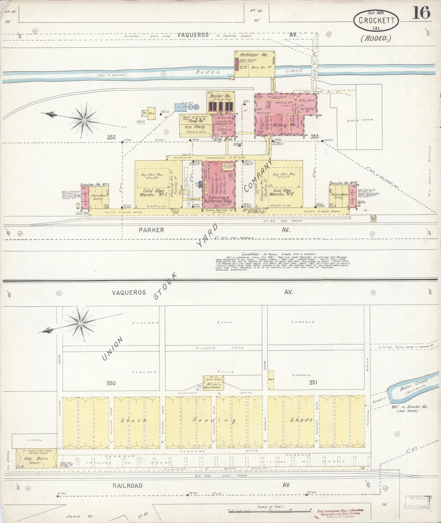 Sanborn Fire Insurance Map from Crockett, Contra Costa County, California (1899), Sheet #0016 - Historic Sanborn Fire Insurance Map Print, vintage old map wall art, antique decor, genealogy gift, California California map