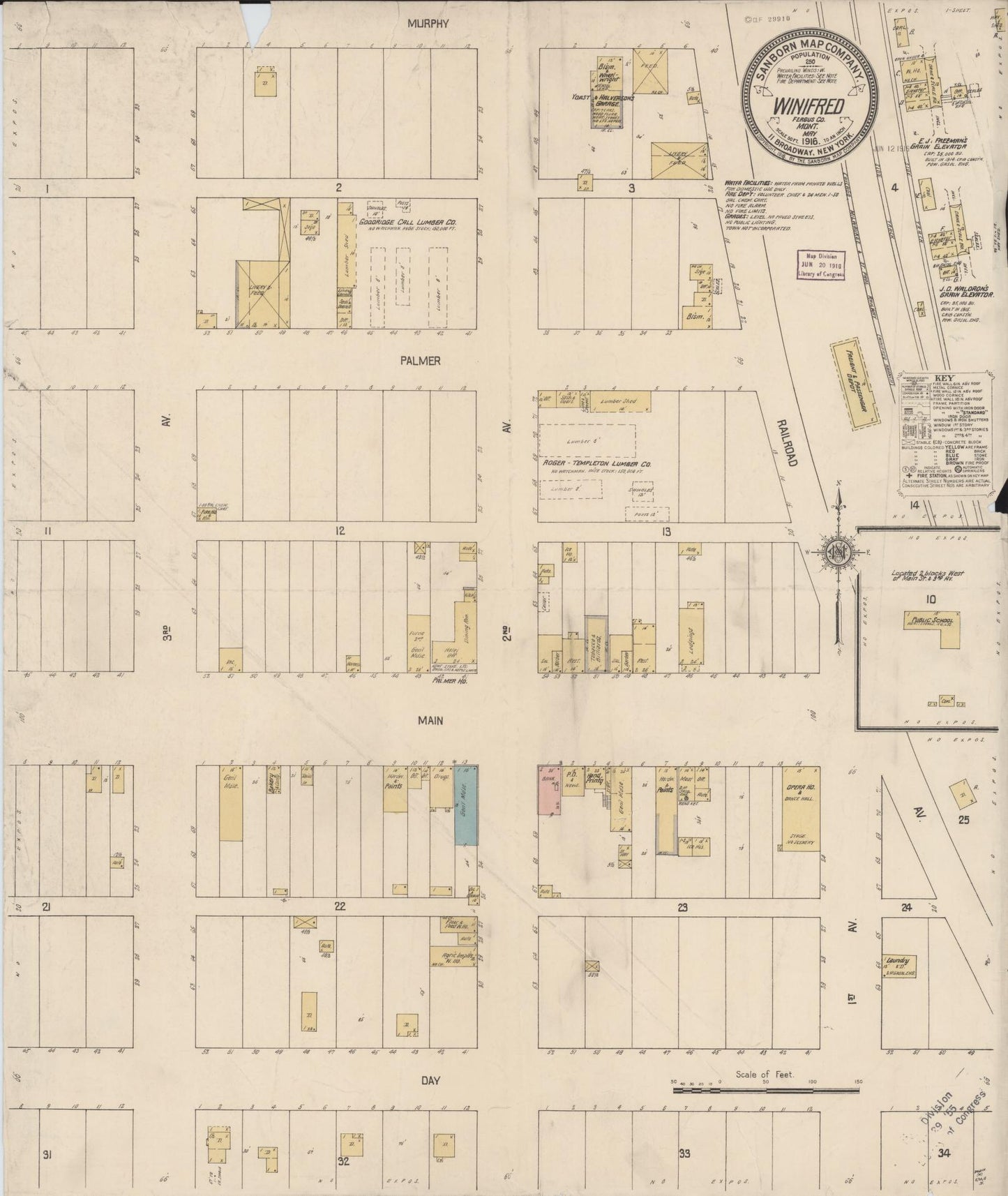 Sanborn Fire Insurance Map from Wilsall, Park County, Montana. (1914) – Historic Sanborn Fire Insurance Map Print