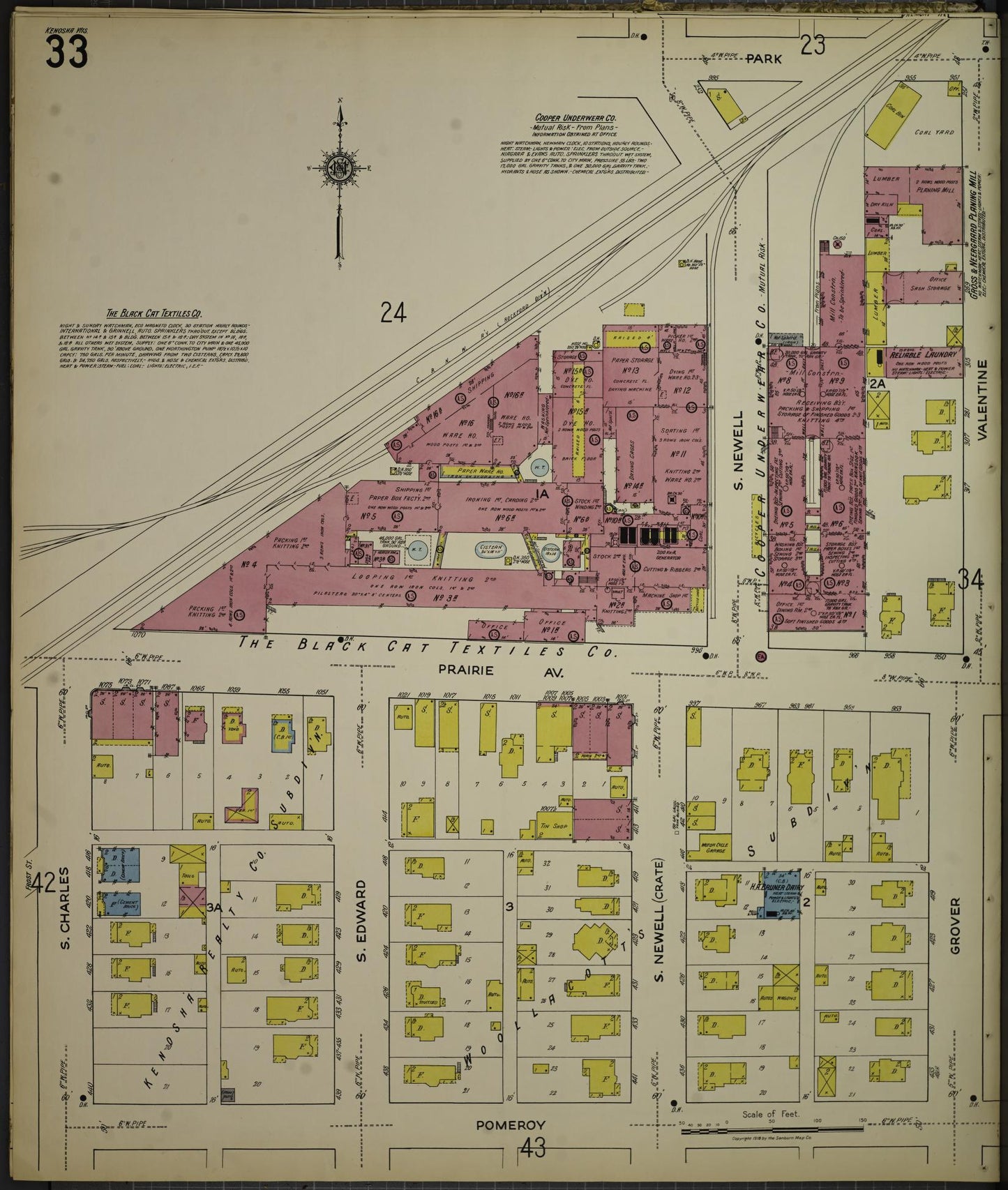 Sanborn Fire Insurance Map from Kenosha, Kenosha County, Wisconsin. (1918), Sheet 37