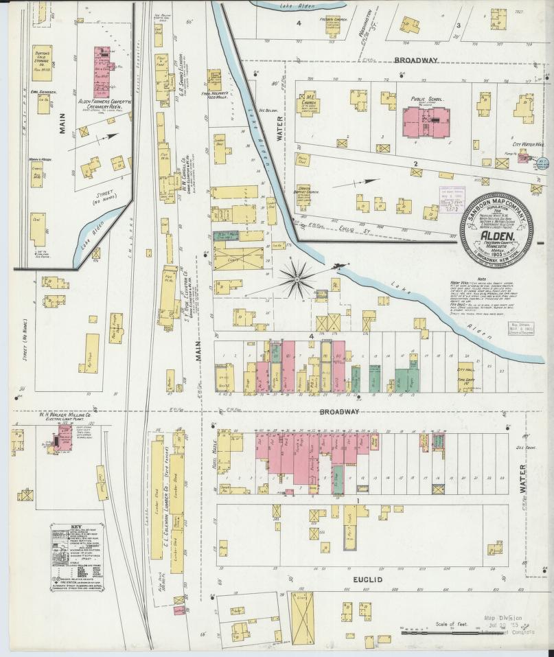 Sanborn Fire Insurance Map from Alden, Freeborn County, Minnesota. (1905) – Map View