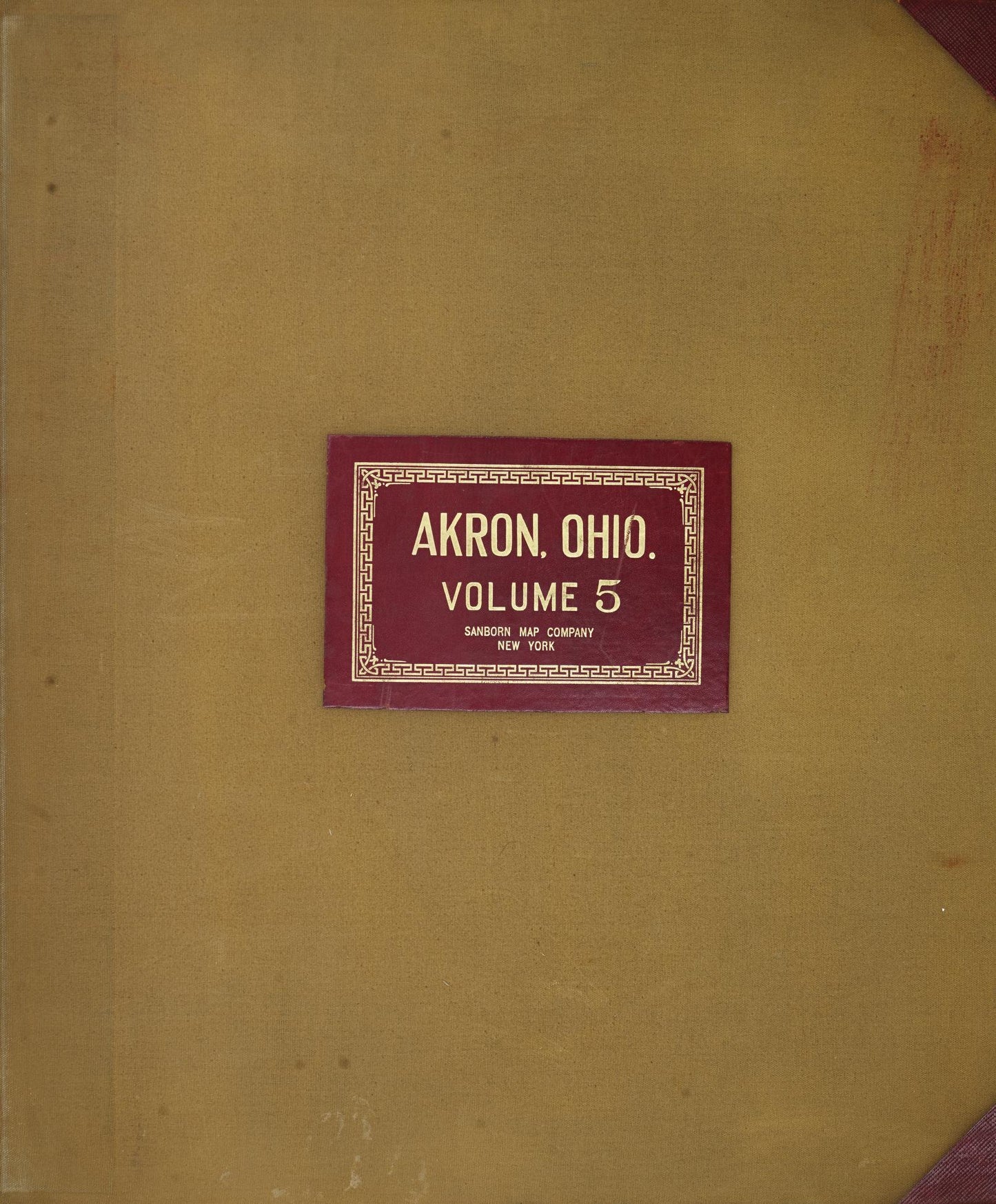 Sanborn Fire Insurance Map from Akron, Summit County, Ohio (1951), Sheet #0001 - Historic Sanborn Fire Insurance Map Print, vintage old map wall art, antique decor, genealogy gift, Ohio Ohio map