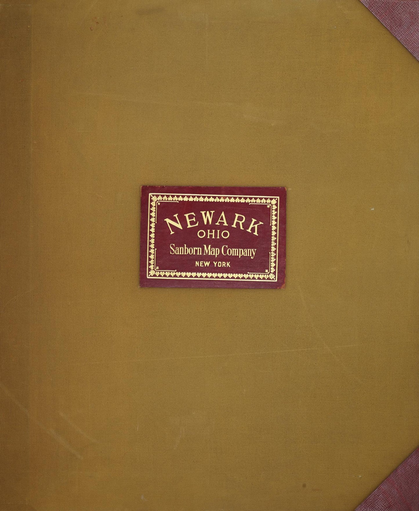 Sanborn Fire Insurance Map from Newark, Licking County, Ohio (1961), Sheet #0001 - Historic Sanborn Fire Insurance Map Print, vintage old map wall art, antique decor, genealogy gift, Ohio Ohio map