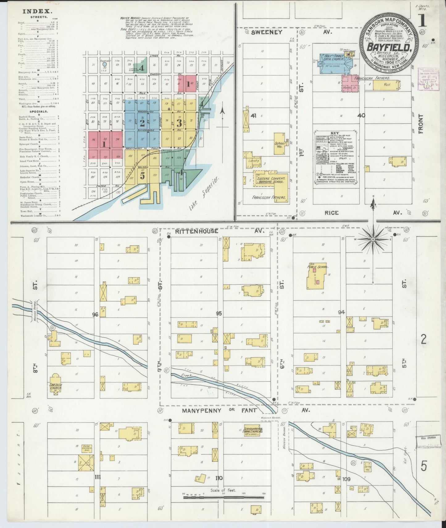 Bayfield, Bayfield County, Wisconsin (1904) – Sanborn Fire Insurance Map – Map View