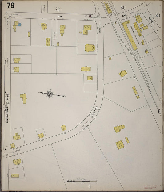 Sanborn Fire Insurance Map from Newton, Middlesex County, Massachusetts (1910), Sheet #0079