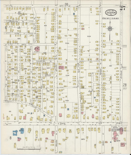 Sharon, Mercer County, Pennsylvania (1915), Sheet #0027