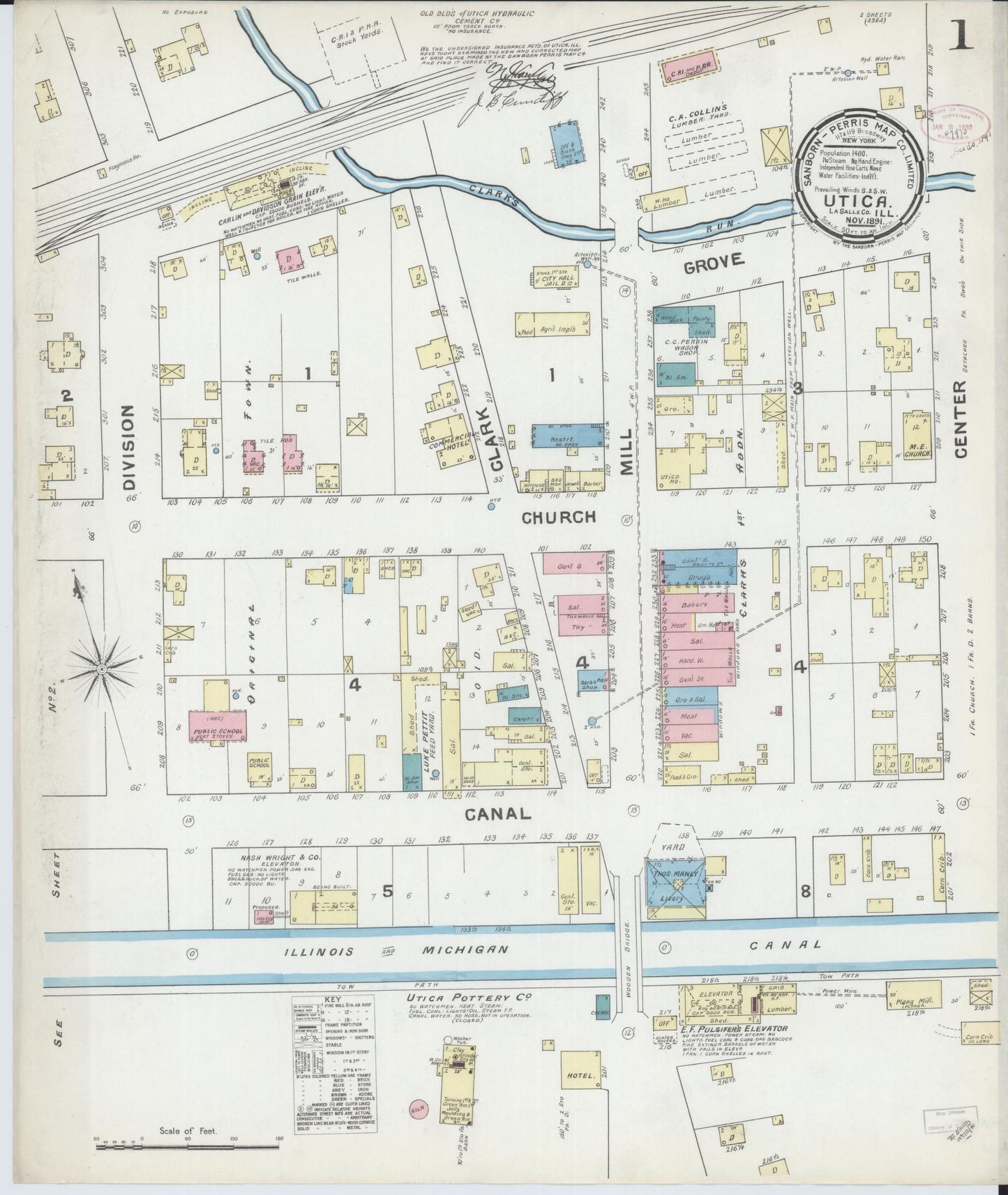 Utica, La Salle County, Illinois 1891