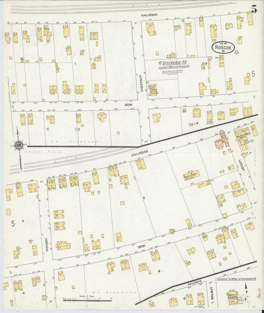 Sanborn Fire Insurance Map from Roscoe, Washington County, Pennsylvania (1911), Sheet #0005 - Historic Sanborn Fire Insurance Map Print, vintage old map wall art, antique decor, genealogy gift, Pennsylvania Pennsylvania map