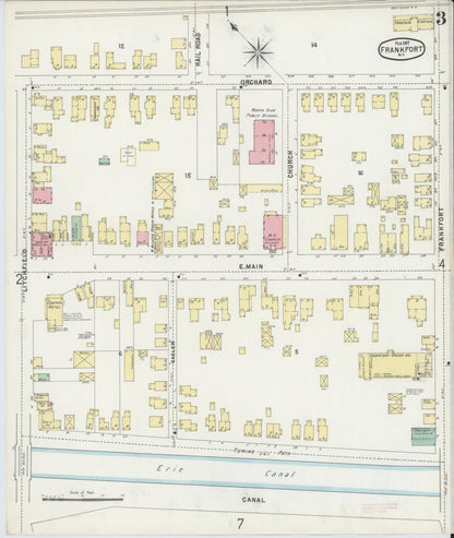 Sanborn Fire Insurance Map from Frankfort, Herkimer County, New York (1897), Sheet #0003 - Complete Map Set gallery image, historic Sanborn map, vintage wall art, New York New York