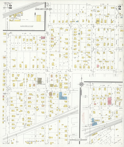 Sanborn Fire Insurance Map from Ashton, Lee County, Illinois (1932), Sheet #0002 - Complete Map Set gallery image, historic Sanborn map, vintage wall art, Illinois Illinois