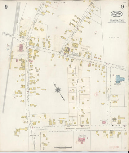 Sanborn Fire Insurance Map from Hampton, Rockingham County, New Hampshire (1942), Sheet #0009 - Complete Map Set gallery image, historic Sanborn map, vintage wall art, New Hampshire New Hampshire