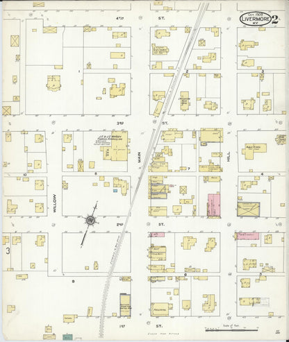 Sanborn Fire Insurance Map from Livermore, Mclean County, Kentucky (1909), Sheet #0002 - Complete Map Set gallery image, historic Sanborn map, vintage wall art, Kentucky Kentucky