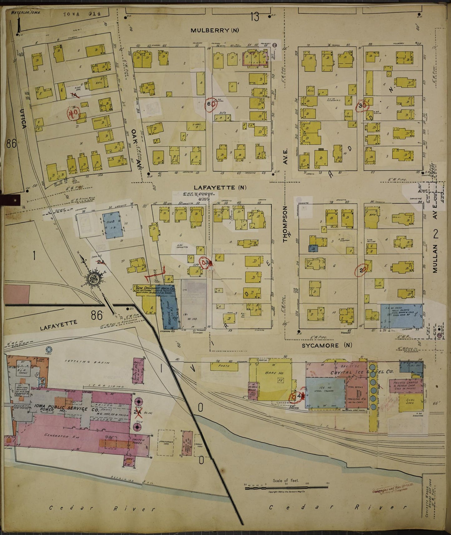 Sanborn Fire Insurance Map from Waterloo, Black Hawk County, Iowa. (1962) – Map View