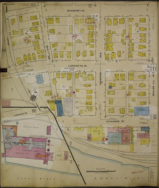 Sanborn Fire Insurance Map from Waterloo, Black Hawk County, Iowa. (1962) – Map View