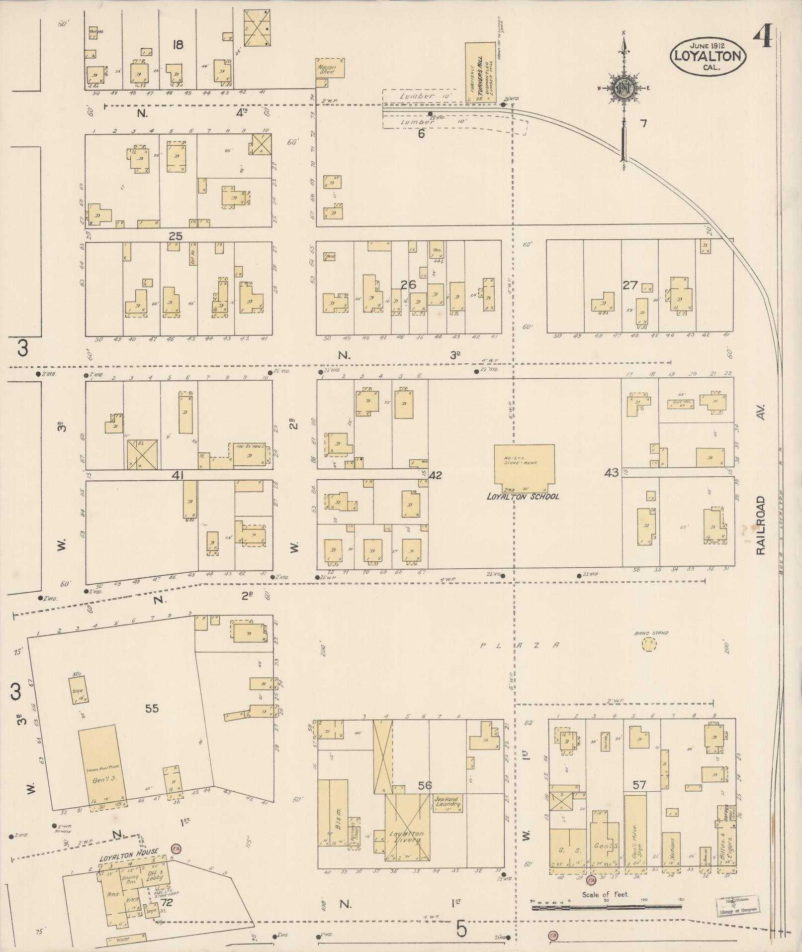 Sanborn Fire Insurance Map from Loyalton, Sierra County, California ...