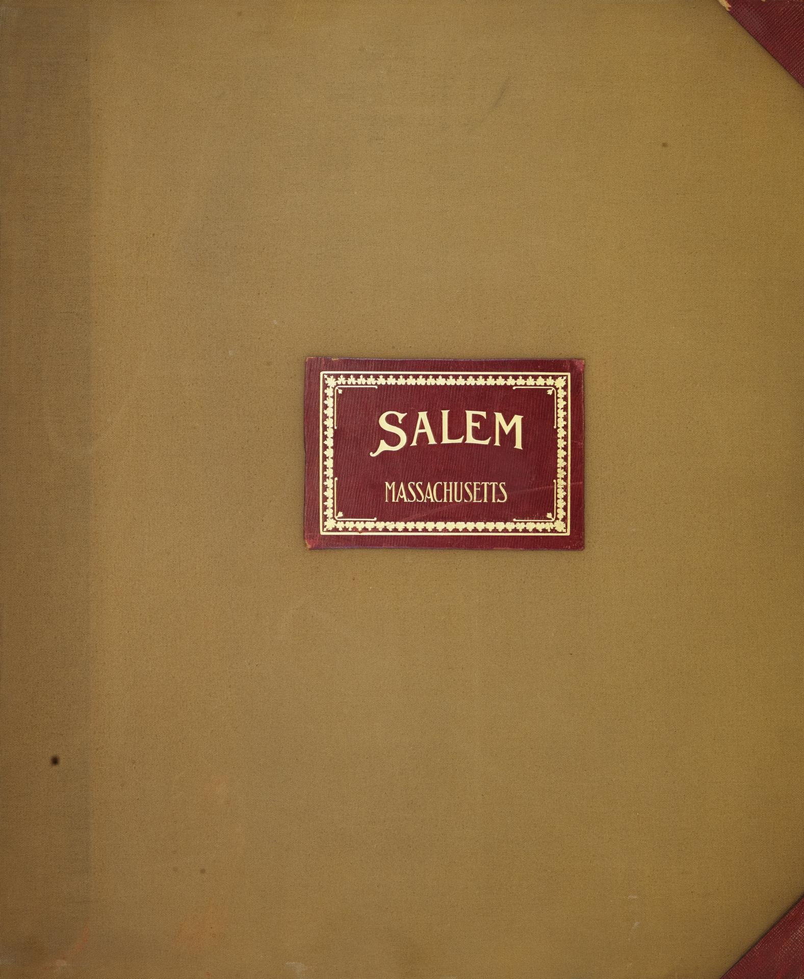 Sanborn Fire Insurance Map from Salem, Essex County, Massachusetts (1950), Sheet #0001 - Historic Sanborn Fire Insurance Map Print, vintage old map wall art, antique decor, genealogy gift, Massachusetts Massachusetts map