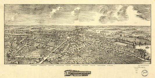 Edinboro, Pa. 1898. (1898) – Historic Bird’s-Eye View Panorama Print