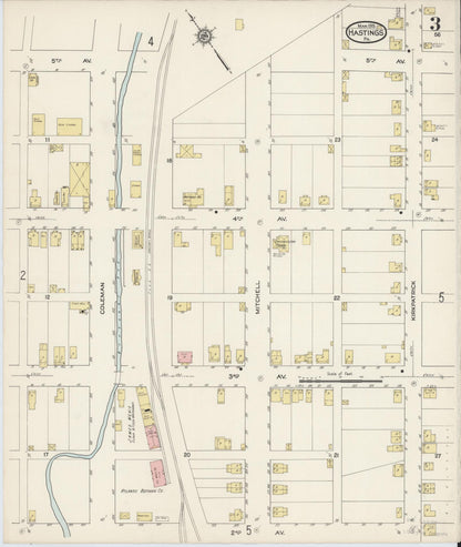 Sanborn Fire Insurance Map from Hastings, Cambria County, Pennsylvania (1915), Sheet #0003 - Complete Map Set gallery image, historic Sanborn map, vintage wall art, Pennsylvania Pennsylvania