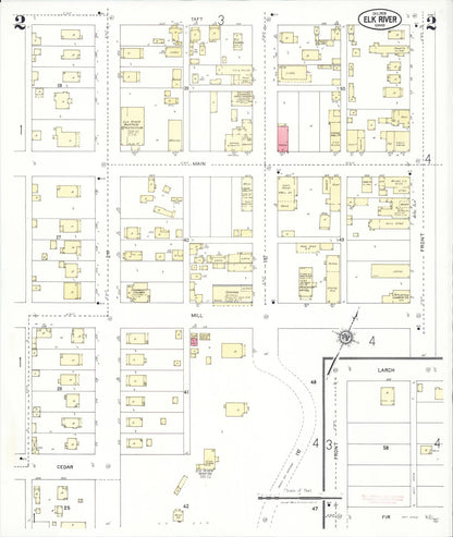 Sanborn Fire Insurance Map from Elk River, Clearwater County, Idaho (1928), Sheet #0002 - Complete Map Set gallery image, historic Sanborn map, vintage wall art, Idaho Idaho
