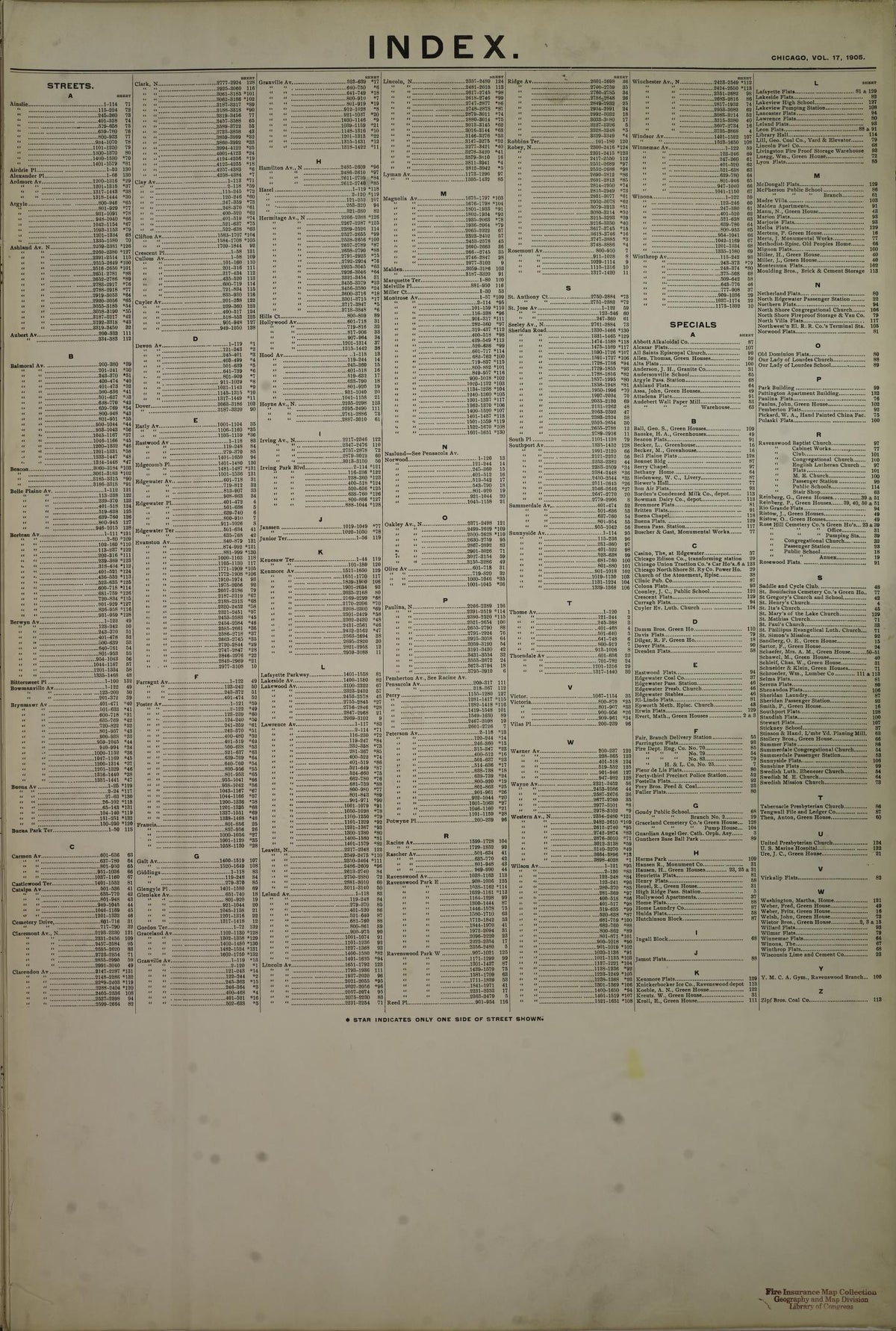 Sanborn Fire Insurance Map from Chicago, Cook County, Illinois (1905), Sheet #0001 - Historic Sanborn Fire Insurance Map Print, vintage old map wall art, antique decor, genealogy gift, Illinois Illinois map