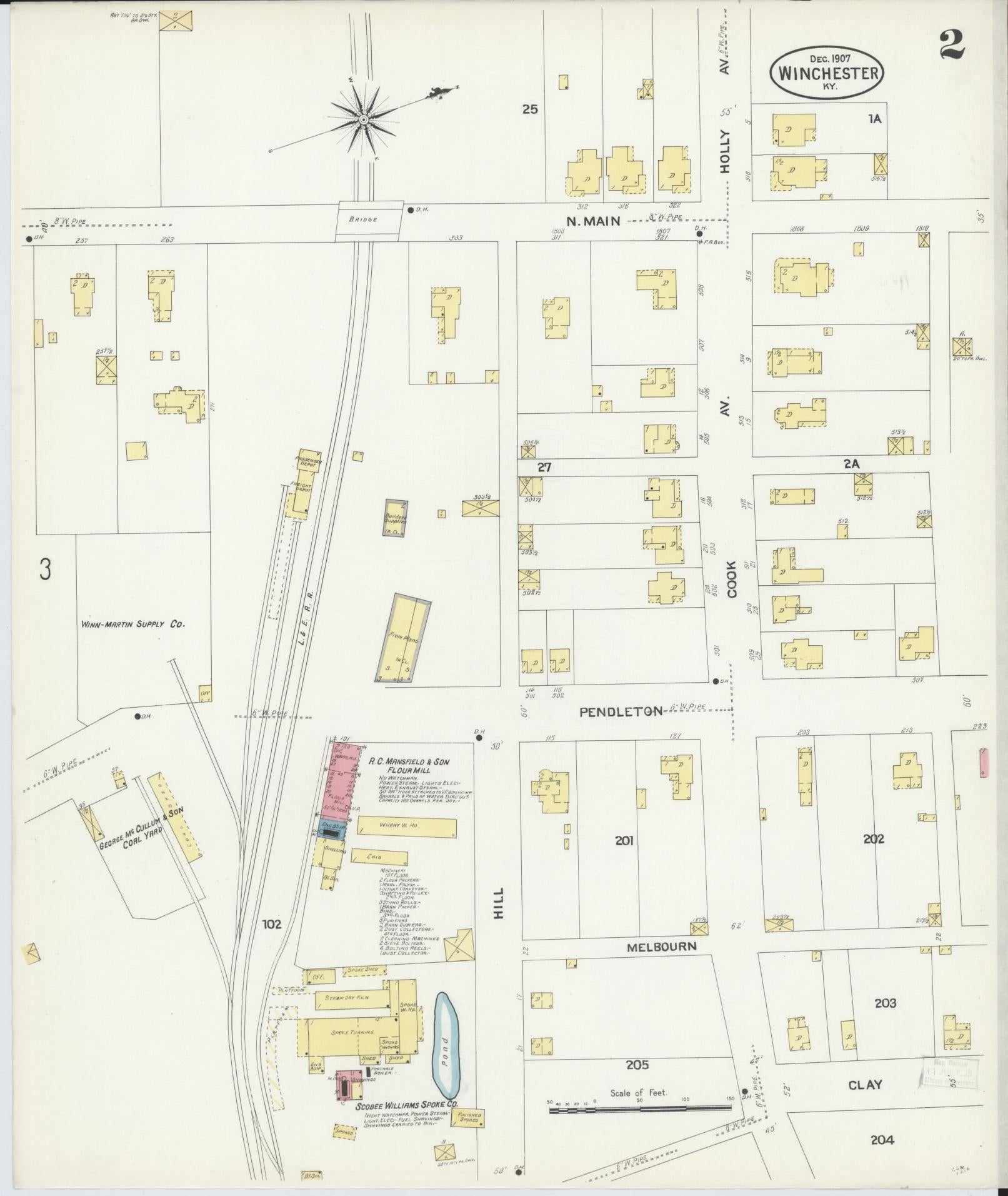 Sanborn Fire Insurance Map from Winchester, Clark County, Kentucky ...