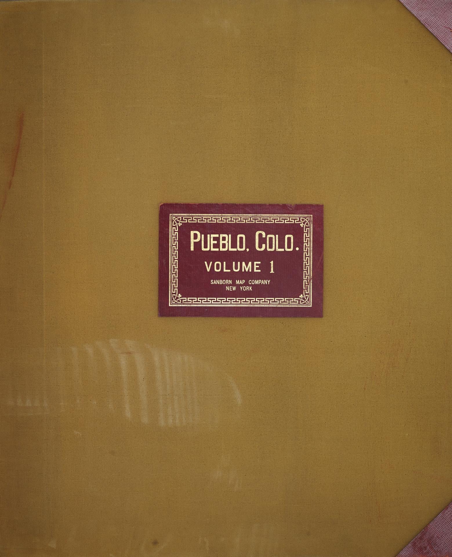 Sanborn Fire Insurance Map from Pueblo, Pueblo County, Colorado (1951), Sheet #0001 - Complete Map Set gallery image, historic Sanborn map, vintage wall art, Colorado Colorado