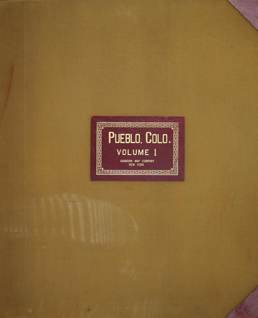 Sanborn Fire Insurance Map from Pueblo, Pueblo County, Colorado (1951), Sheet #0001 - Complete Map Set gallery image, historic Sanborn map, vintage wall art, Colorado Colorado