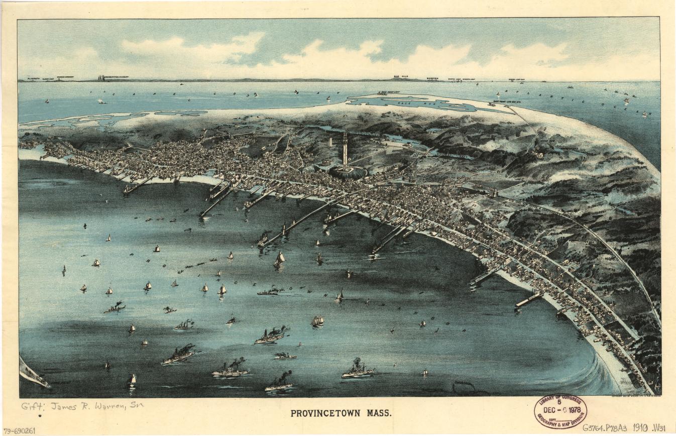 Provincetown, Mass. (1910) – Historic Bird’s-Eye View Panorama Print
